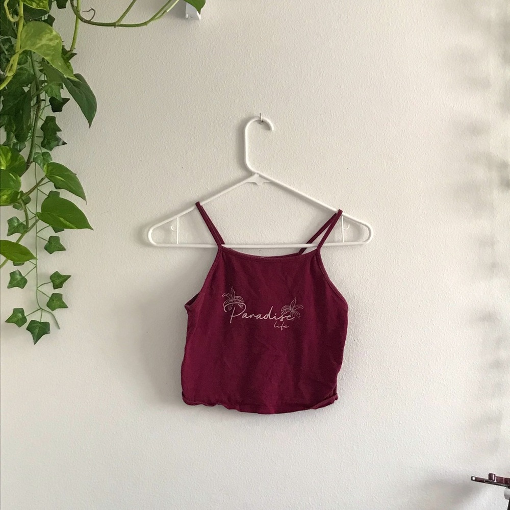 Paradise cropped tank